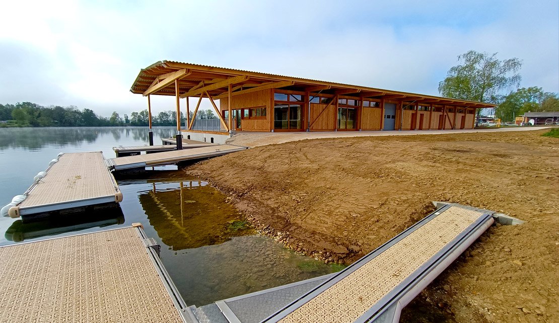 La nouvelle maison des sports de la Plaine Tonique vient d’être livrée à ses futurs occupants