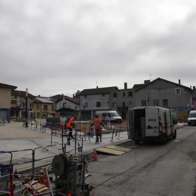 La Grande rue de Montrevel-en-B. en travaux