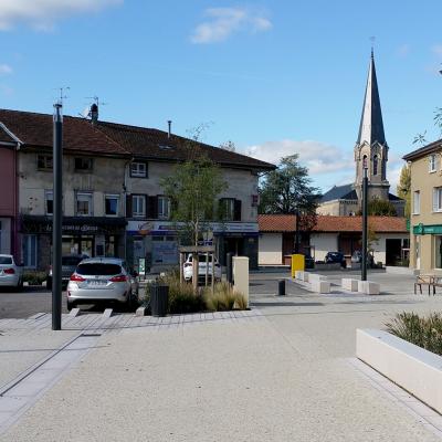 Place Du Centre Ville Apres Travaux Montrevel En Bresse