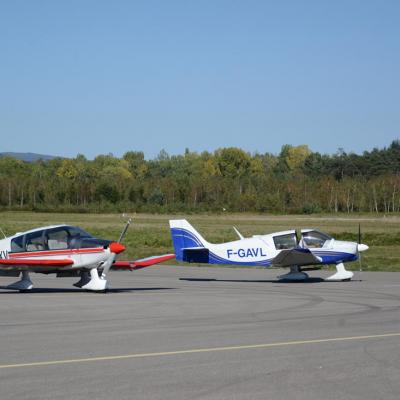 Avions sur le  taxiway